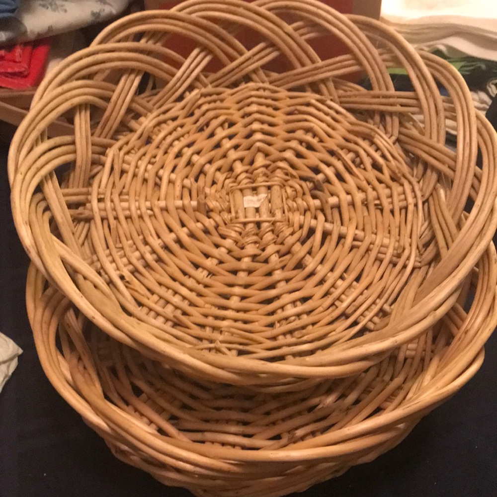 2 Large Crate and Barrel baskets